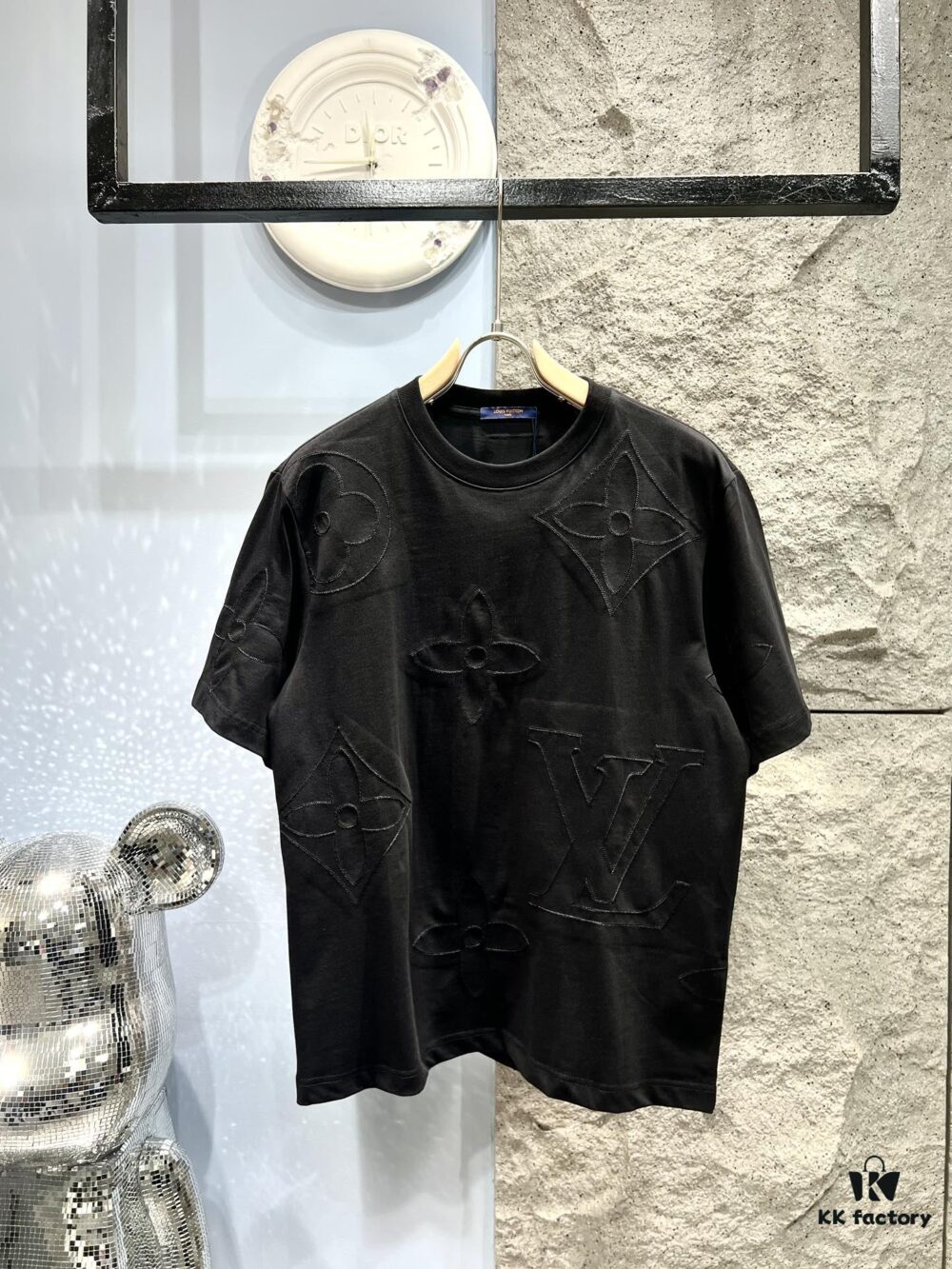 Louis Vuitton Monogram Embroidered Jacquard Cotton Oversized T-Shirt