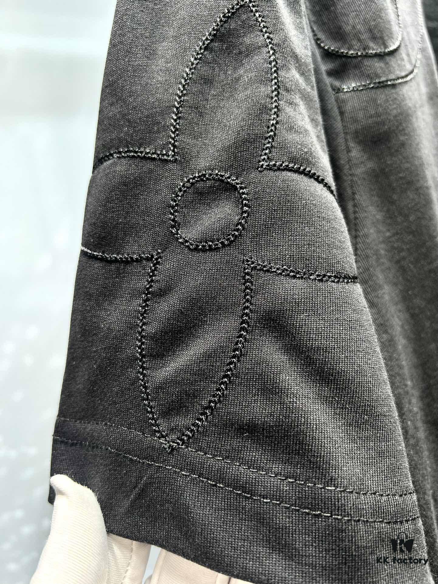 Louis Vuitton Monogram Embroidered Jacquard Cotton Oversized T-Shirt