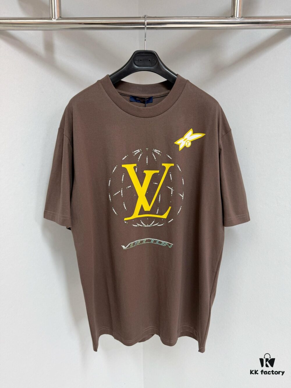 1V25ss Diamond Route Crew Neck Short Sleeve T-Shirt