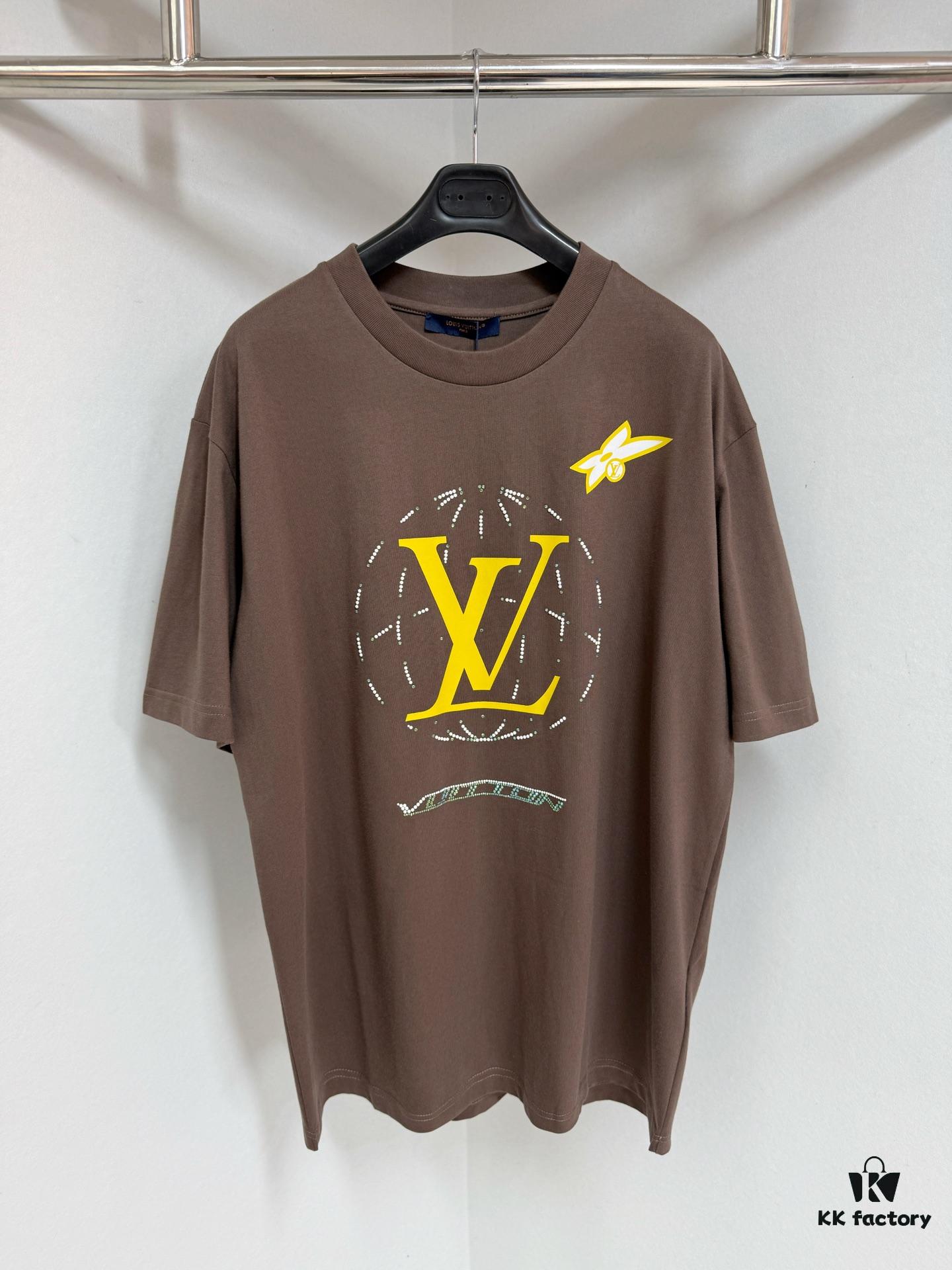 1V25ss Diamond Route Crew Neck Short Sleeve T-Shirt
