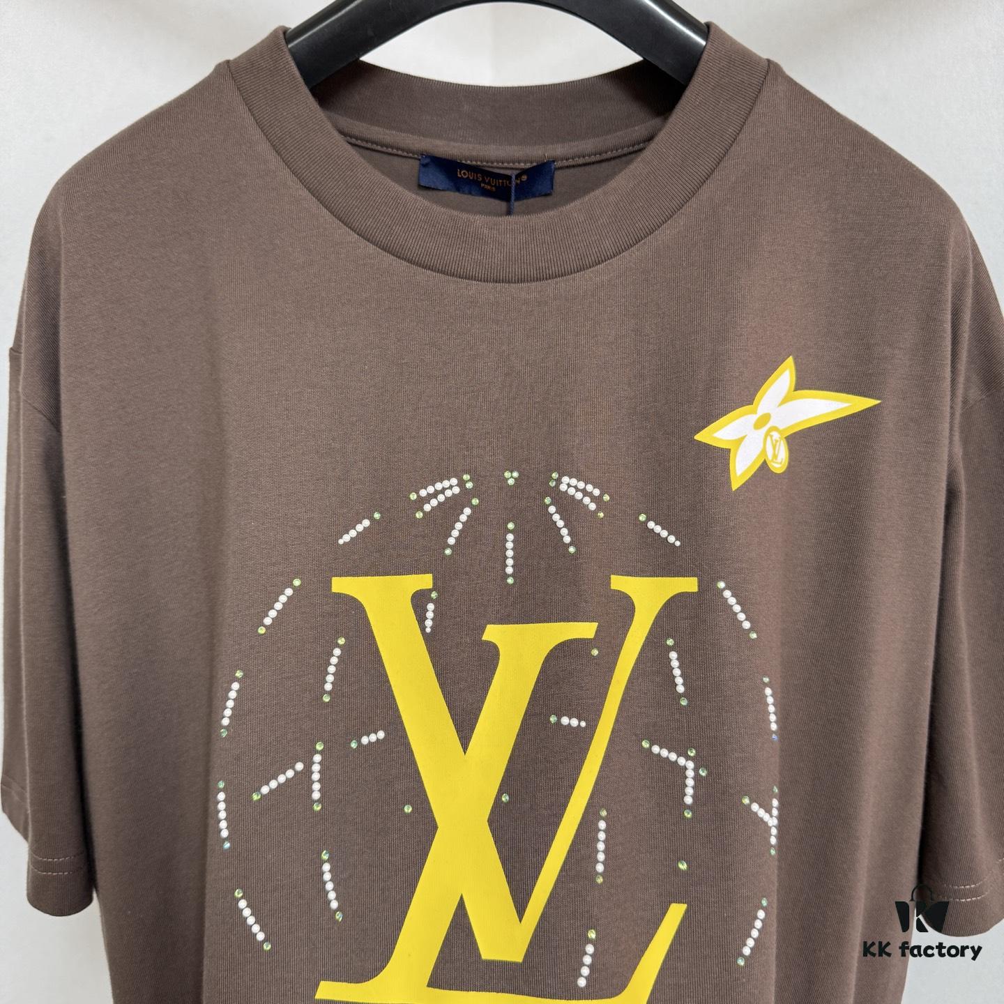 1V25ss Diamond Route Crew Neck Short Sleeve T-Shirt