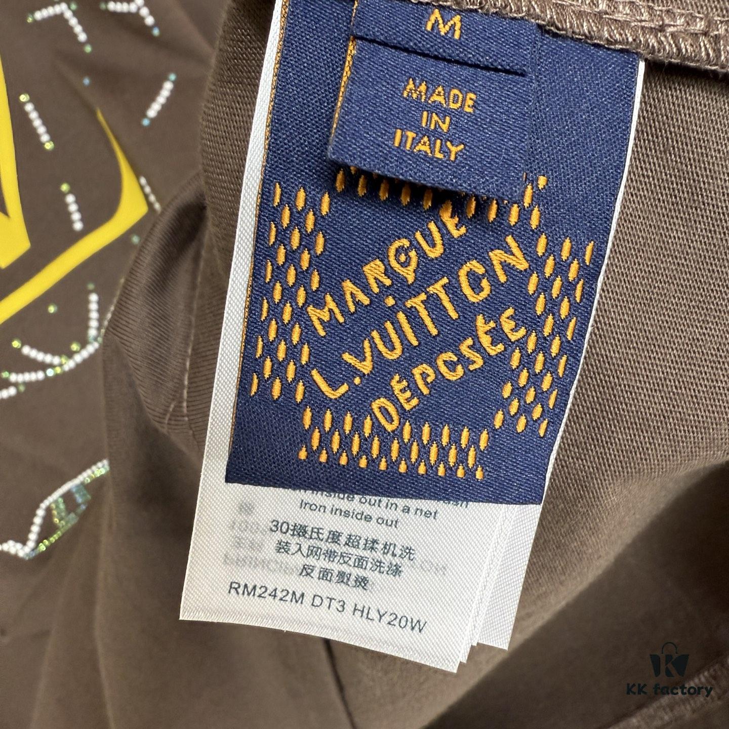 1V25ss Diamond Route Crew Neck Short Sleeve T-Shirt