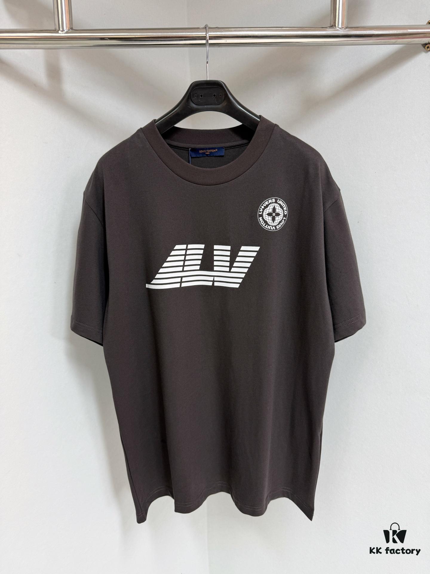 Compass Crew Neck Short Sleeve T-Shirt, 100% Cotton Fabric, Regular Fit, Printed Logo Front and Back, Premium Accessories, 15S Plain Weave High-Quality Cotton 230g, Simple and Relaxed Design