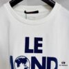 1V 25ss New Cotton T-Shirt Featuring 'Le Monde Est À Vous' on Front