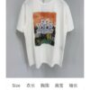 1V 2025SS Colorful Print Paris Rooftop Rhinestone Signature T-Shirt