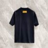 LV 2025 Spring Collection Latest Classic Hand-Drawn Logo Premium Short Sleeve T-Shirt! High-End Quality, Original Counter Round Neck, Top-Tier Craftsmanship with Imported Custom Silk Yarn, Exceptional Touch and Feel – Available on Official Website!