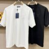 LV 2025 Spring/Summer New Short Sleeve T-Shirt! Runway-Inspired Fashion Casual Tee with Designer Logo – Premium 100% Cotton, Soft and Breathable, Unisex Loose Fit with Slightly Dropped Shoulder and Round Neck