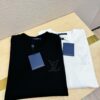 LV 2025 Spring-Summer New Short Sleeve T-Shirt! Runway-Inspired Fashion Casual Tee with Designer Logo – Premium 100% Cotton, Soft and Breathable, Unisex Loose Fit with Slightly Dropped Shoulder and Round Neck