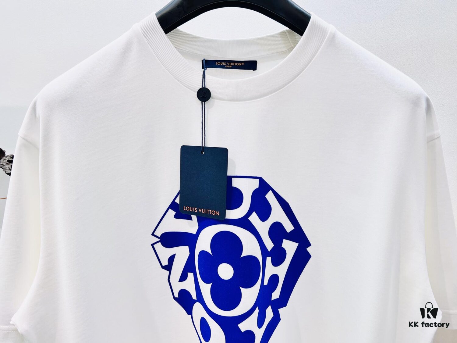 Unisex 1V Louis Pharrell Williams x NIGO Collaboration 3D Flocked Cotton Short-Sleeve T-Shirt Size S M L XL