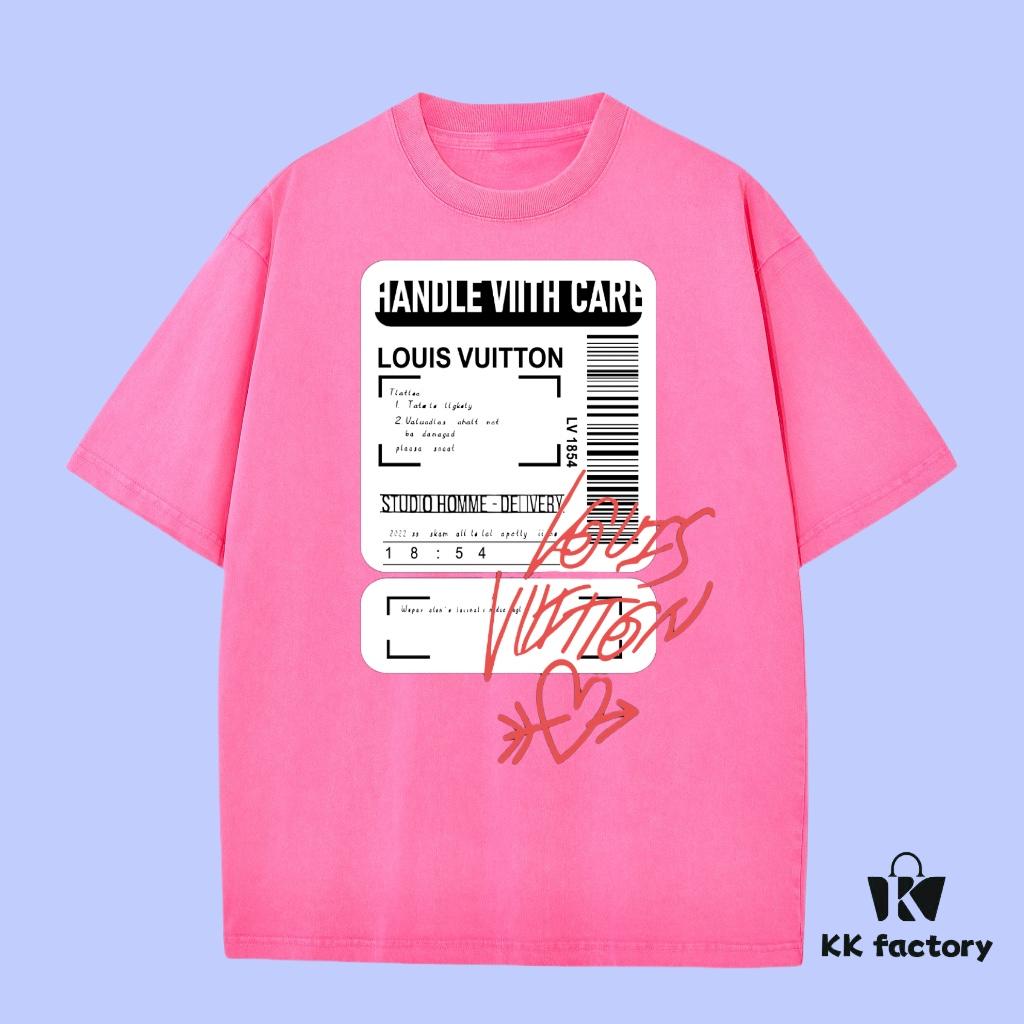 High-End Quality LV Louis 2025 Fall Spring Collection Tag Short Sleeve T-Shirt, Distinct from Regular Prints, Premium 270G 32-Count Double-Yarn Pure Cotton Fabric, Relaxed Fit Unisex Design