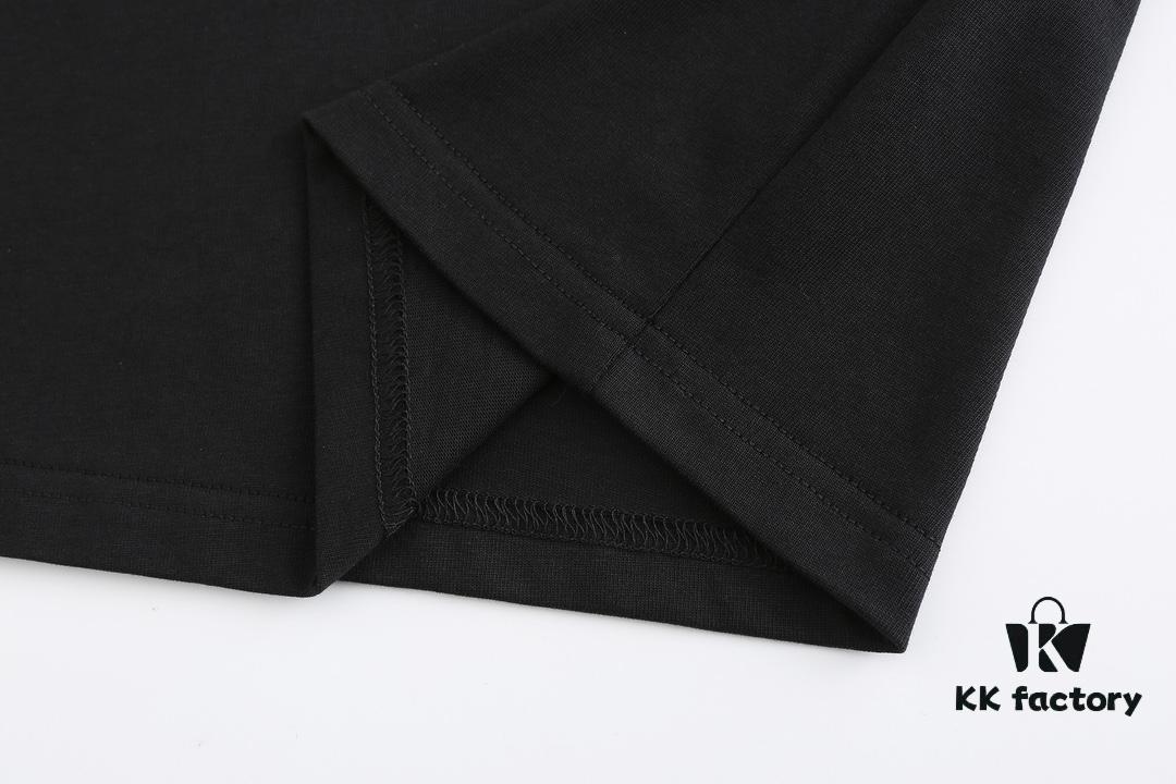 High-End Quality LV Louis 2025 Fall Spring Collection Tag T-Shirt, Premium 270G 32-Thread Double-Yarn Pure Cotton Fabric, Distinct from Regular Prints, Relaxed Fit Unisex Design