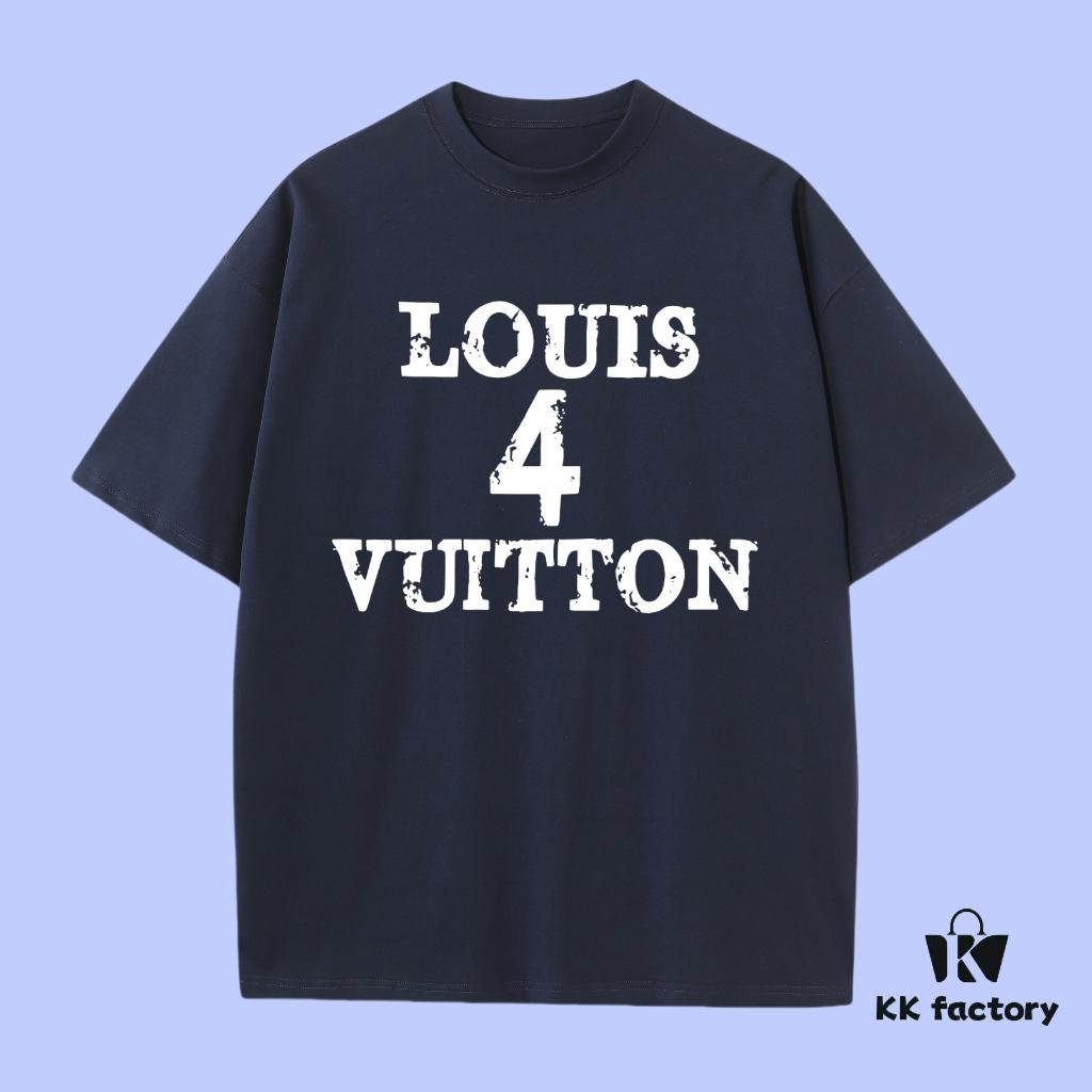 Luxury Quality LV Louis 2025 Fall Spring Collection Slogan 4 Short Sleeve T-Shirt, Premium 270G 32-Single Double-Yarn Cotton Fabric, Distinct from Ordinary Prints, Relaxed Fit Unisex Design