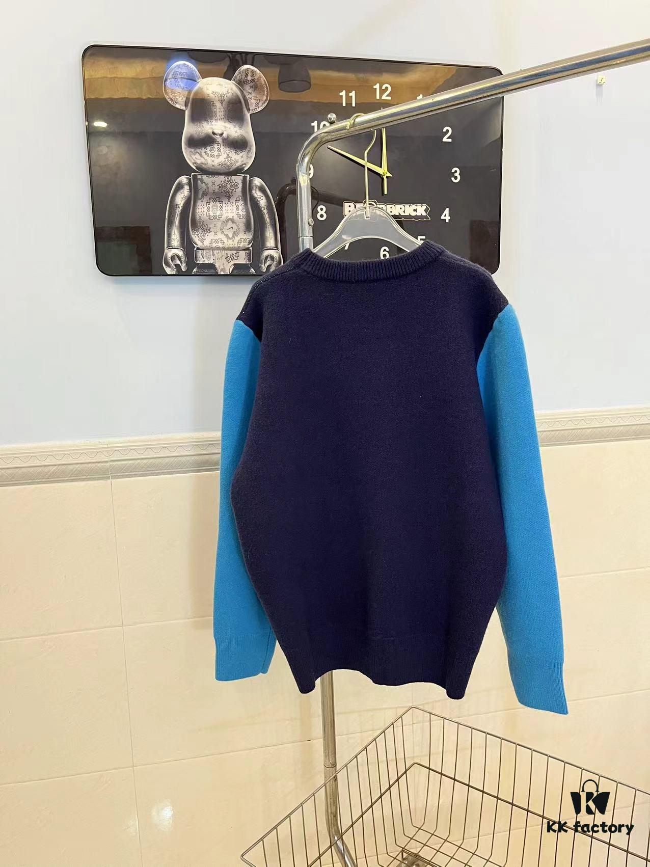 GUCCI x Artist Collaboration Face Print Crew Neck Long Sleeve Sweater