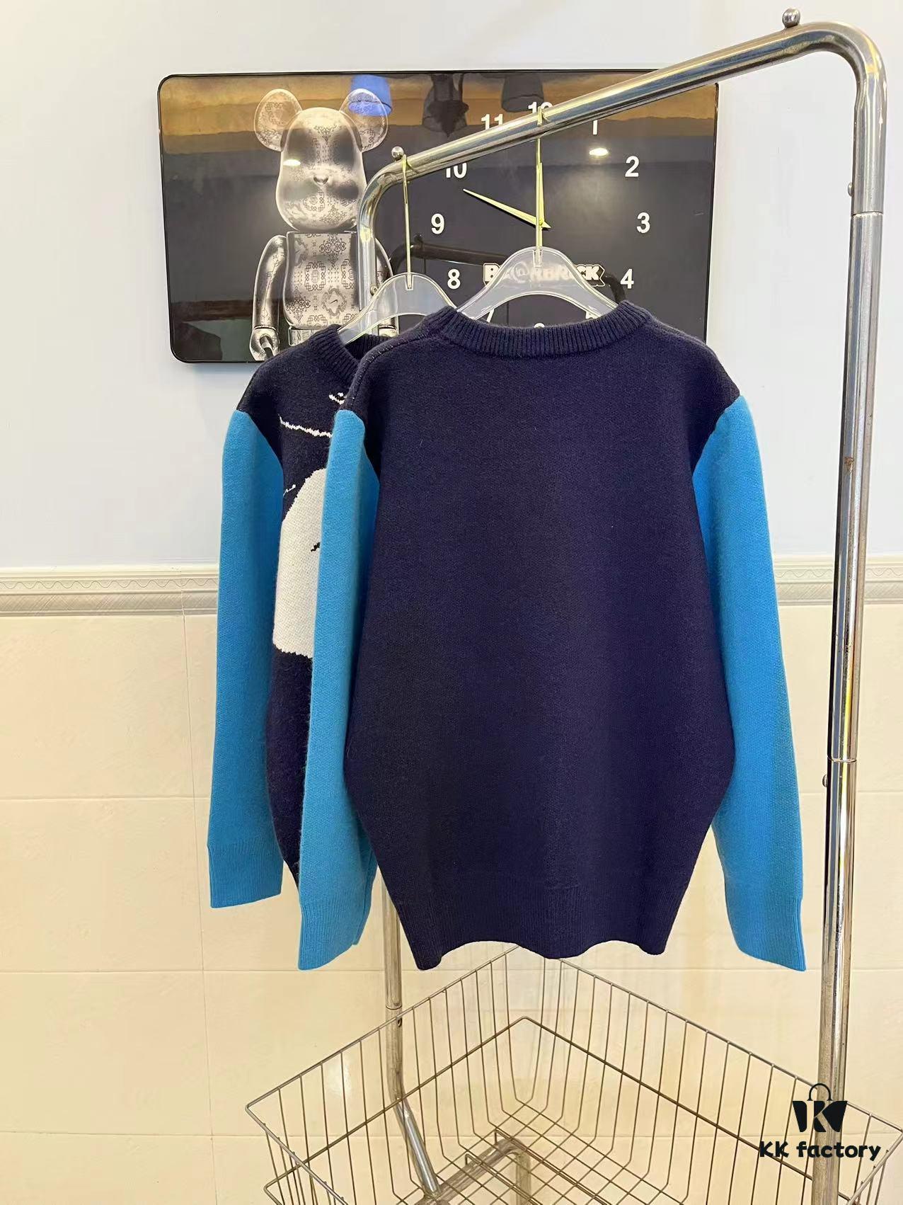 GUCCI x Artist Collaboration Face Print Crew Neck Long Sleeve Sweater