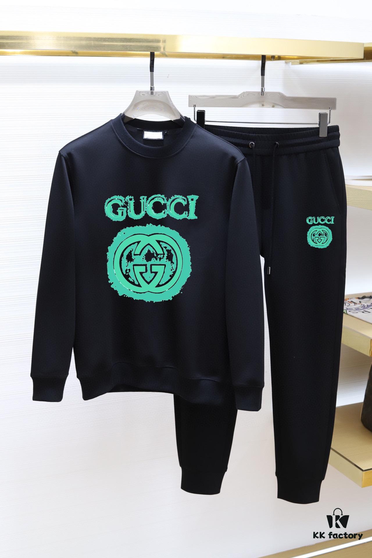 GUCCI (Blessing for the Plus-Size) New 2025 Best-Selling Hoodie Set – Authentic Original Version, Premium Natural Roman Cotton, Elegant and Comfortable Unisex Design