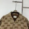 New Gucci GUCCI 24FW Double G Jacquard Lapel Long-Sleeve Shirt Jacket