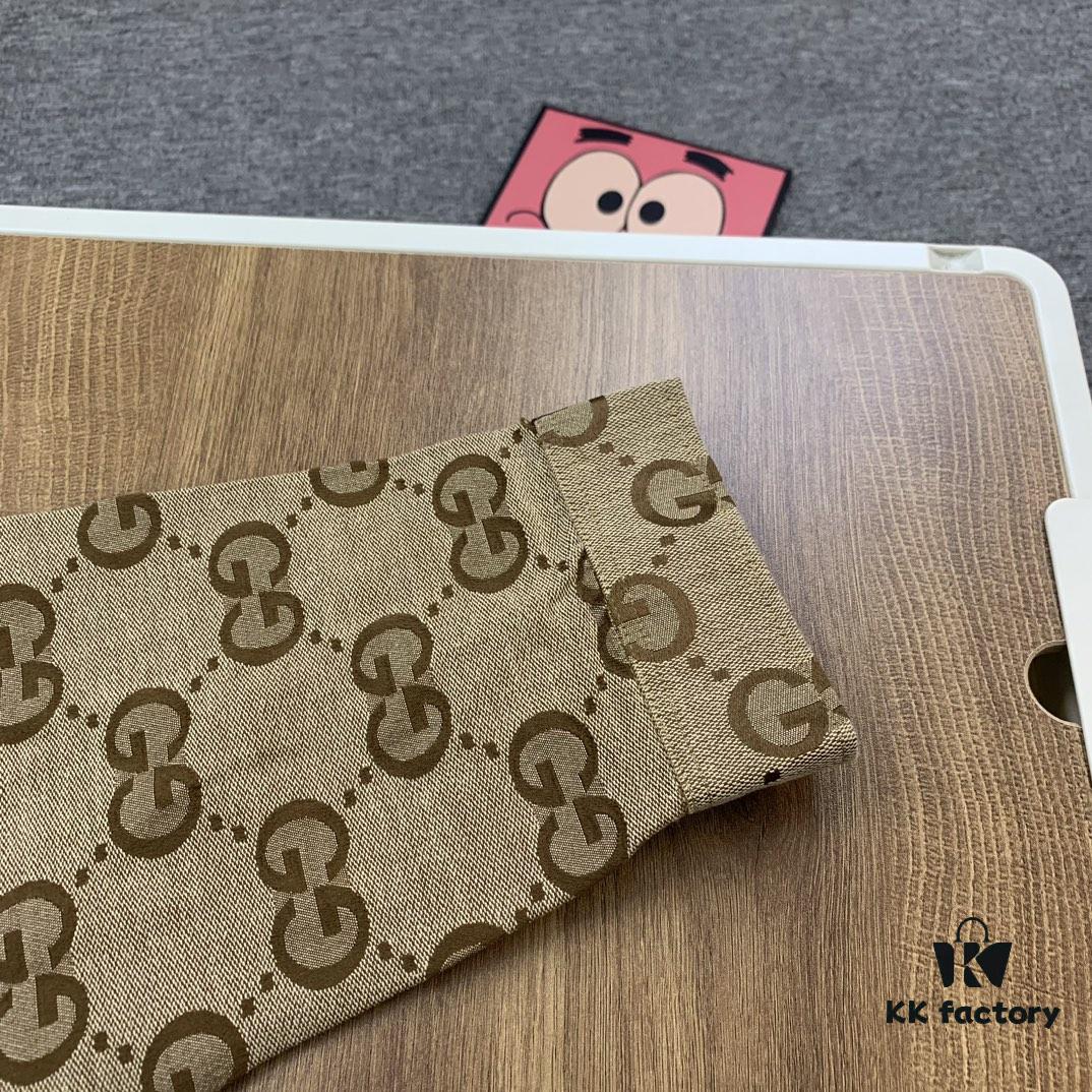 New Gucci GUCCI 24FW Double G Jacquard Lapel Long-Sleeve Shirt Jacket