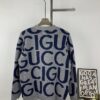 New GUCCI Double G Monogram Knit Cardigan Unisex
