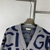 New GUCCI Double G Monogram Knit Cardigan Unisex