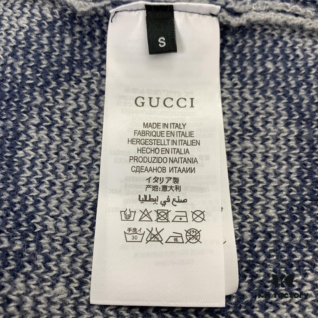 New GUCCI Double G Monogram Knit Cardigan Unisex