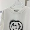 New 2024 Pre-Spring Gucci Double G Graffiti Print Knitted Cotton T-Shirt