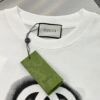 New 2024 Pre-Spring Gucci Double G Graffiti Print Knitted Cotton T-Shirt