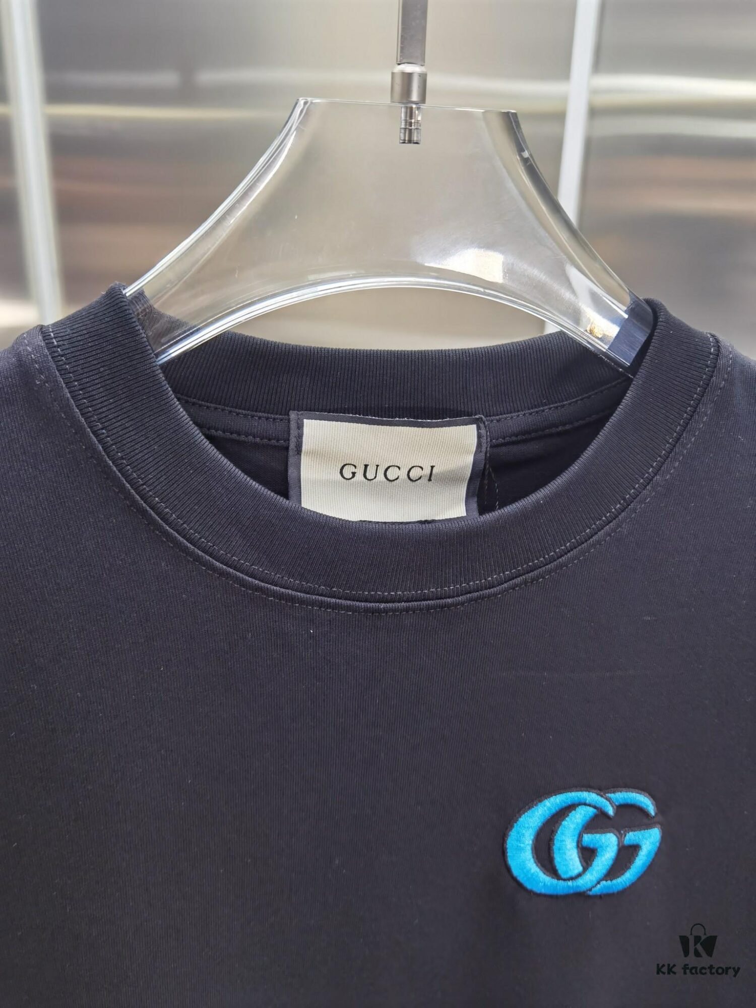 Gucci Embroidered Short Sleeve T-Shirt (Top Quality Version, Distinct from Standard Stock) - Unisex Design