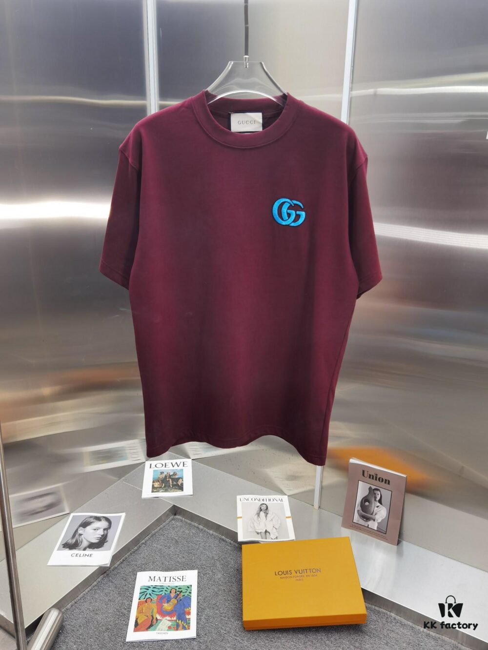 Gucci Embroidered Short Sleeve T-Shirt (Top Quality Version, Different from Standard Stock)