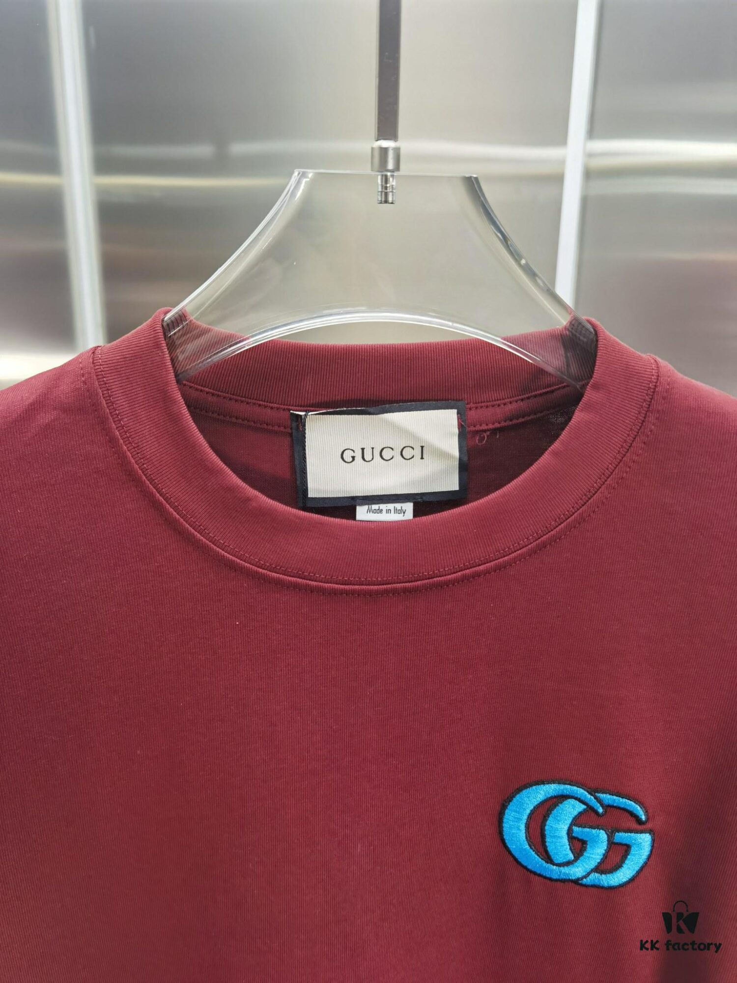 Gucci Embroidered Short Sleeve T-Shirt (Top Quality Version, Different from Standard Stock)