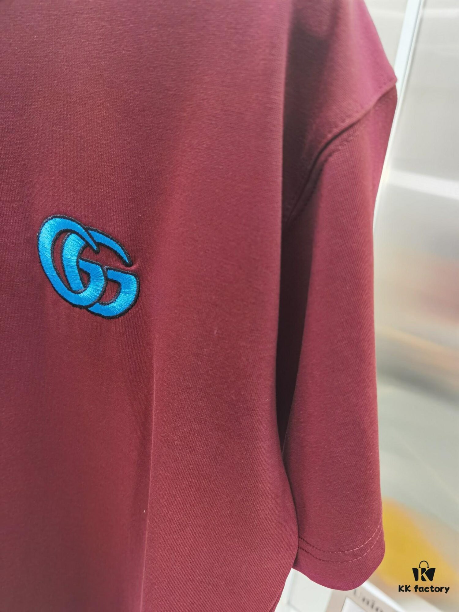 Gucci Embroidered Short Sleeve T-Shirt (Top Quality Version, Different from Standard Stock)