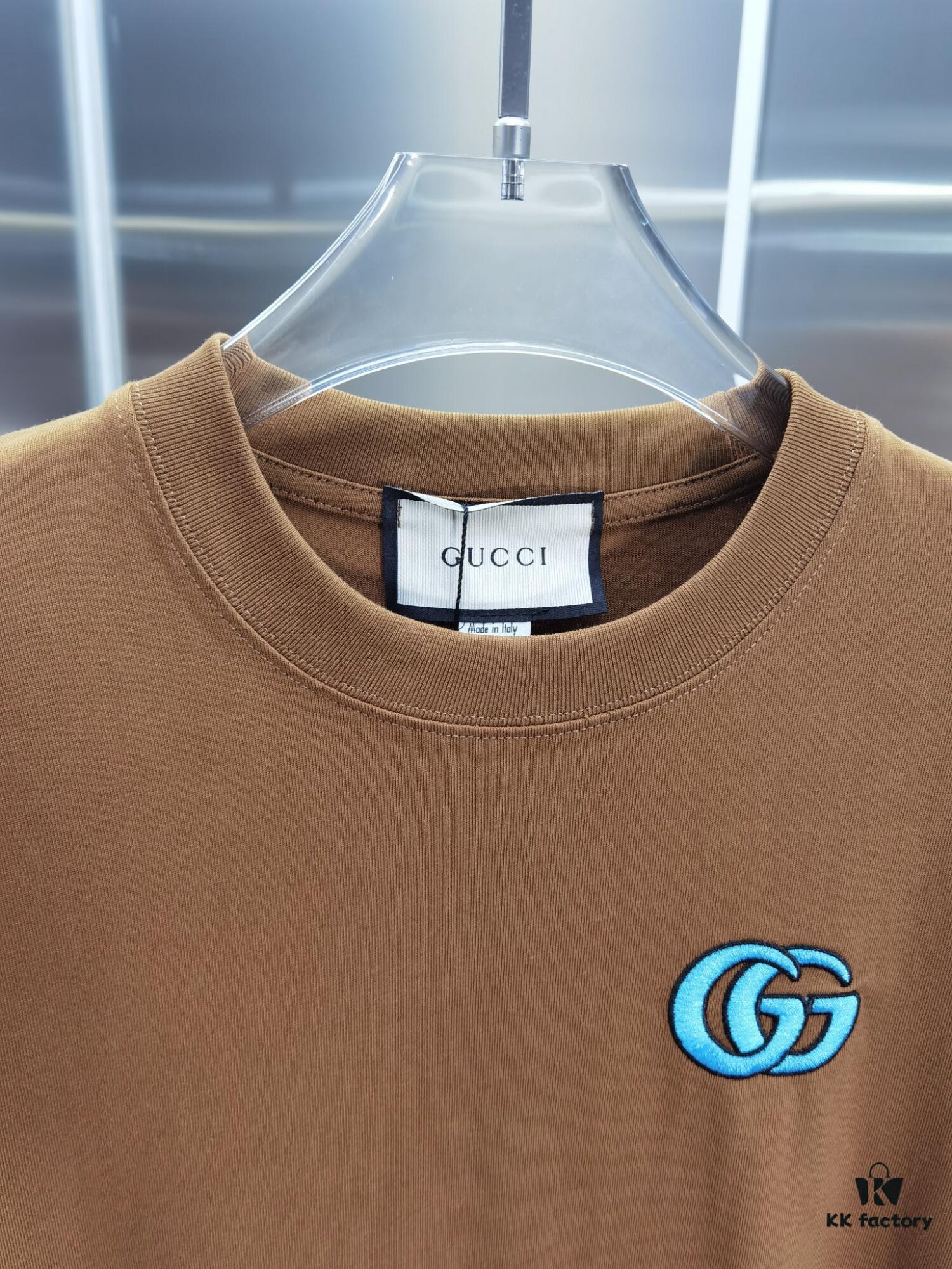 Gucci Embroidered Short Sleeve T-Shirt (Top Quality Version, Different from Standard Stock)