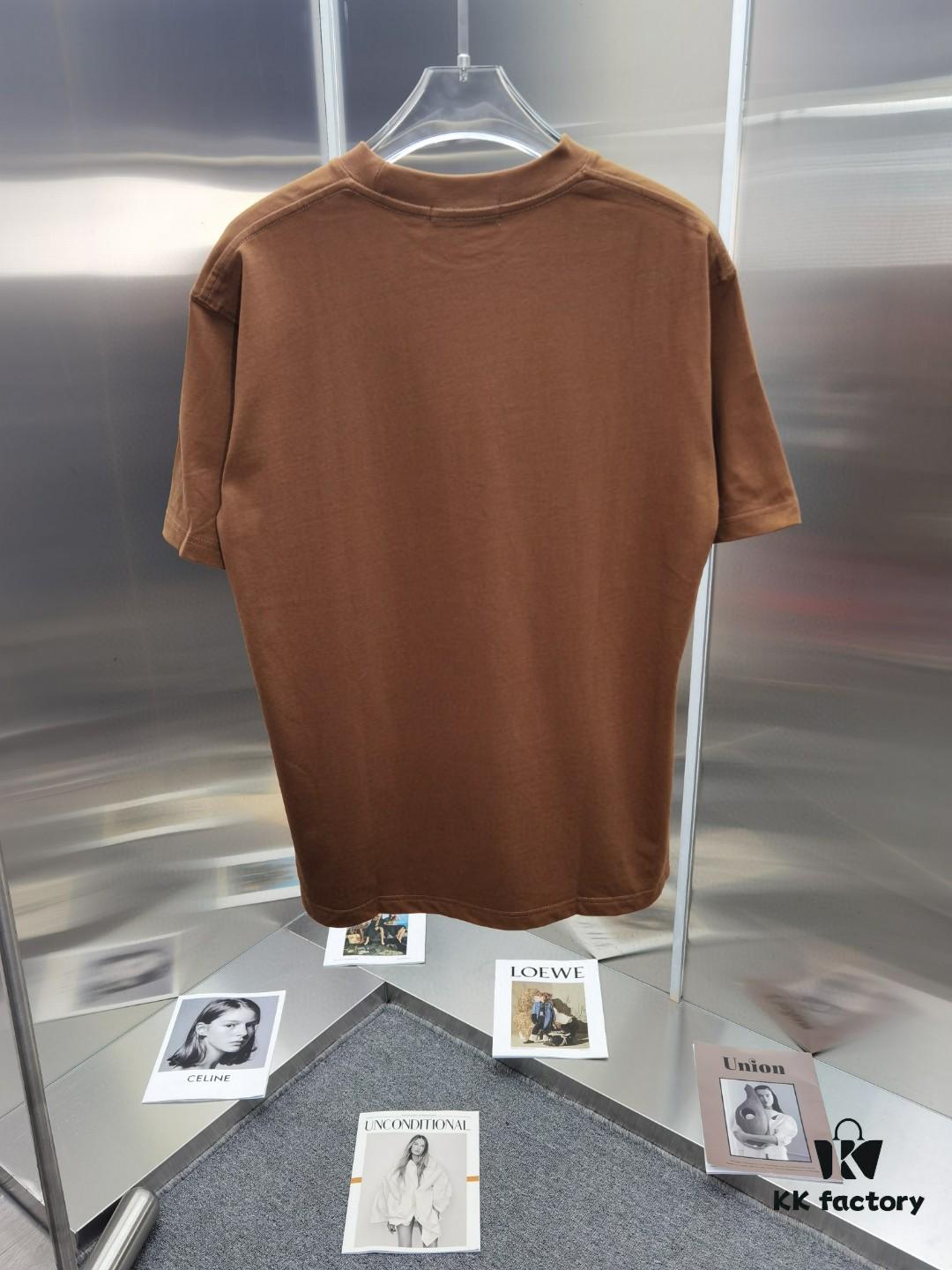 Loewe Inspired Embroidered Short Sleeve T-Shirt (Premium Embroidery Version)