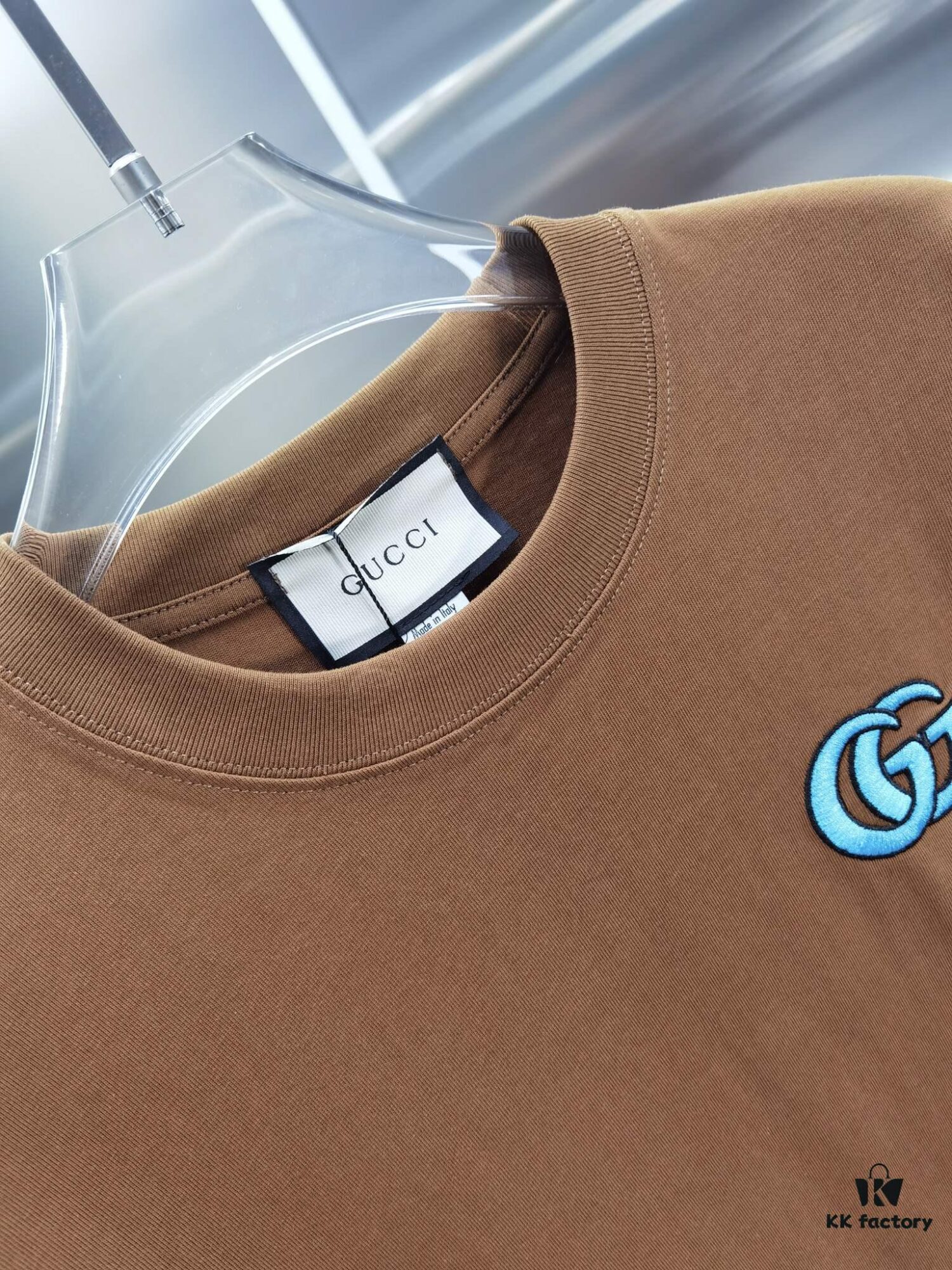 Gucci Embroidered Short Sleeve T-Shirt (Top Quality Version, Different from Standard Stock)