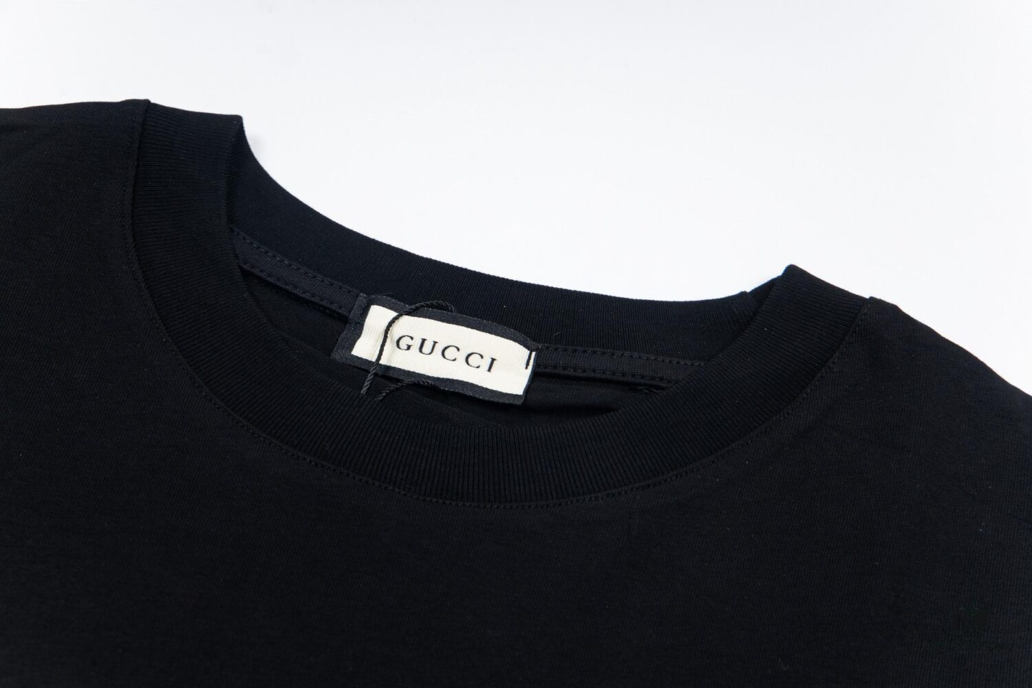 GUCCI New Classic Chest Letter Logo Embroidered Casual Round Neck Short Sleeve T-Shirt