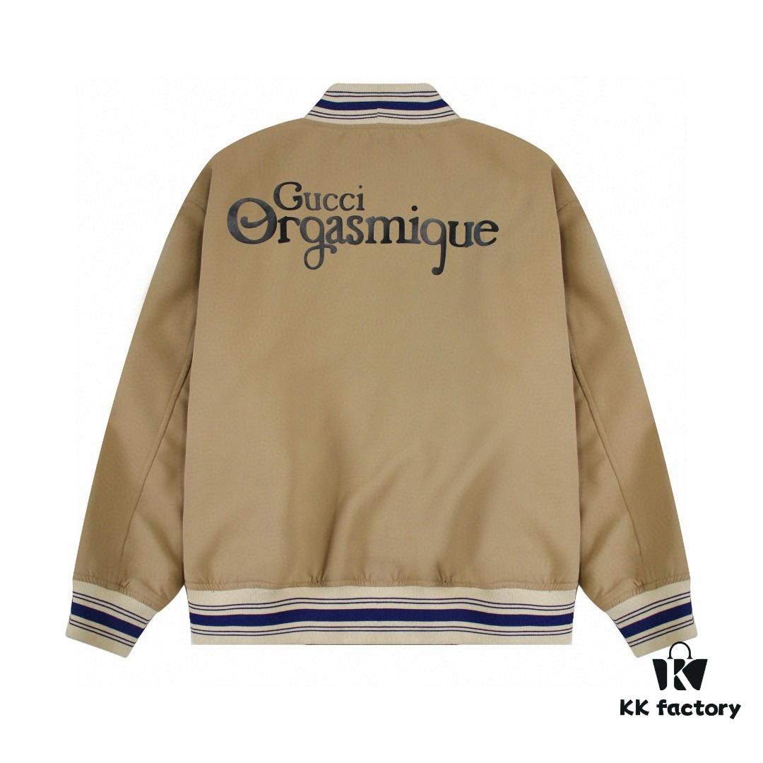 GUCCI Autumn New Unisex Reversible Baseball Jacket