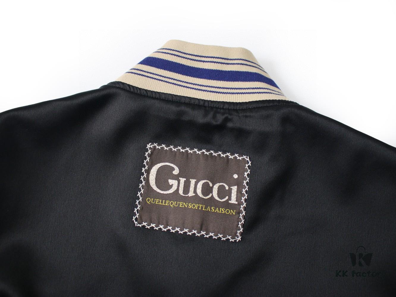 GUCCI Autumn New Unisex Reversible Baseball Jacket