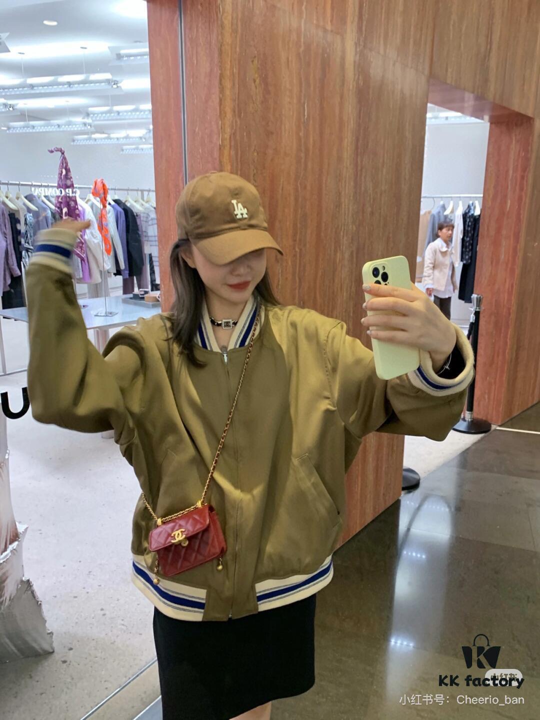 GUCCI Fall New Arrival Reversible Baseball Jacket Unisex Pilot Coat