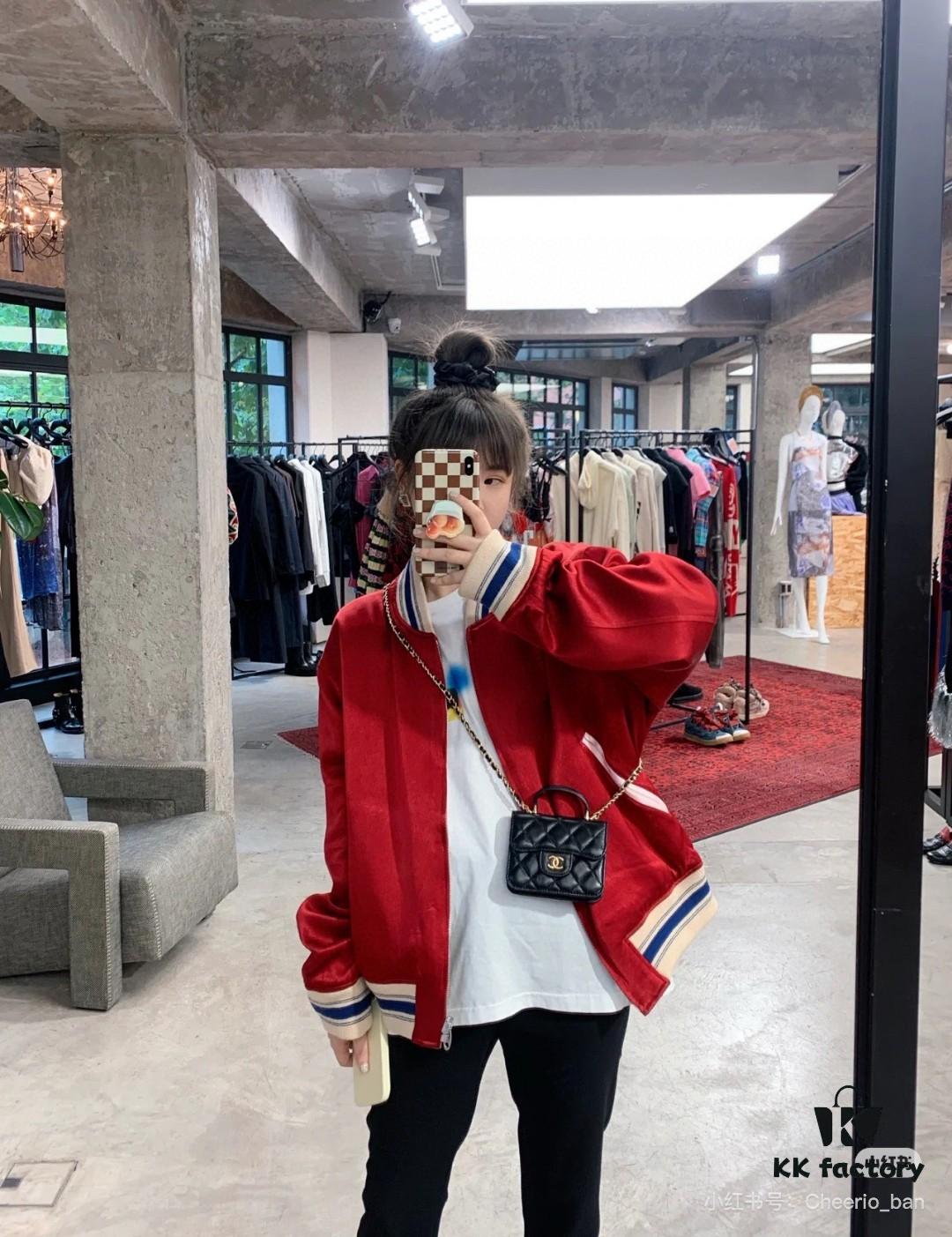 GUCCI Fall New Arrival Reversible Baseball Jacket Unisex Pilot Coat