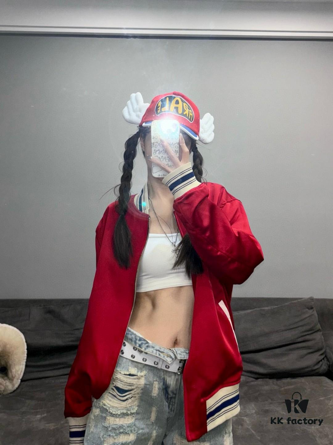 GUCCI Fall New Arrival Reversible Baseball Jacket Unisex Pilot Coat