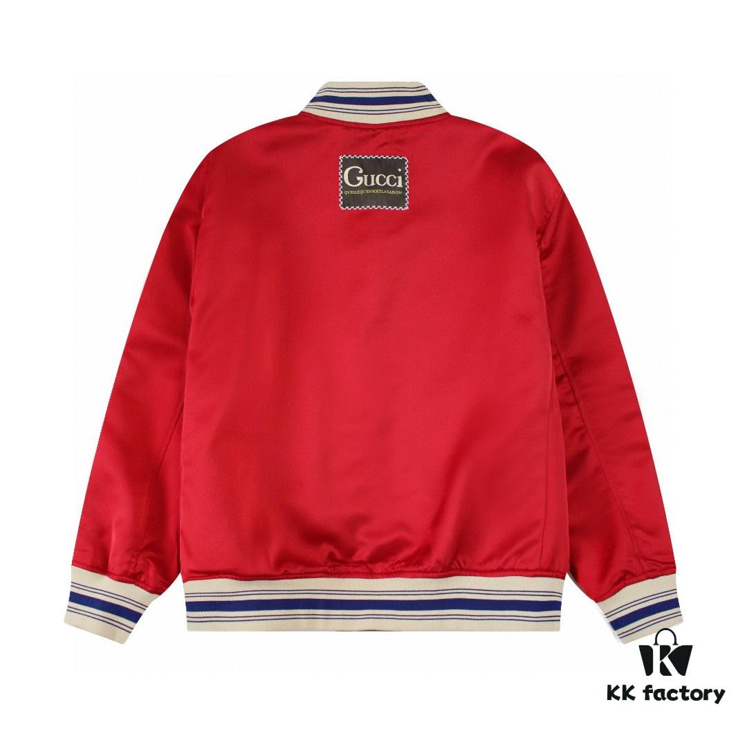 GUCCI Autumn New Unisex Reversible Bomber Jacket