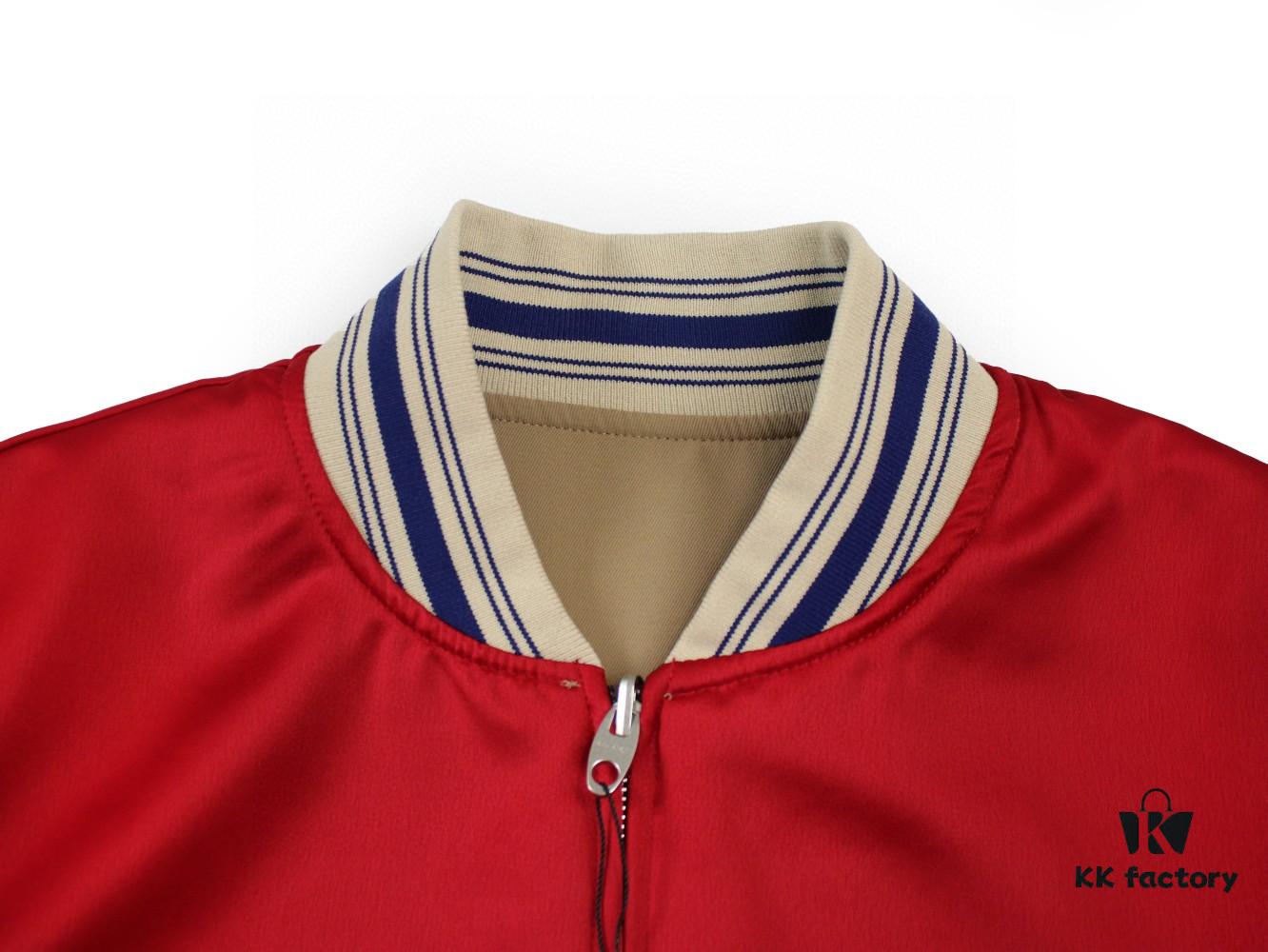 GUCCI Autumn New Unisex Reversible Bomber Jacket