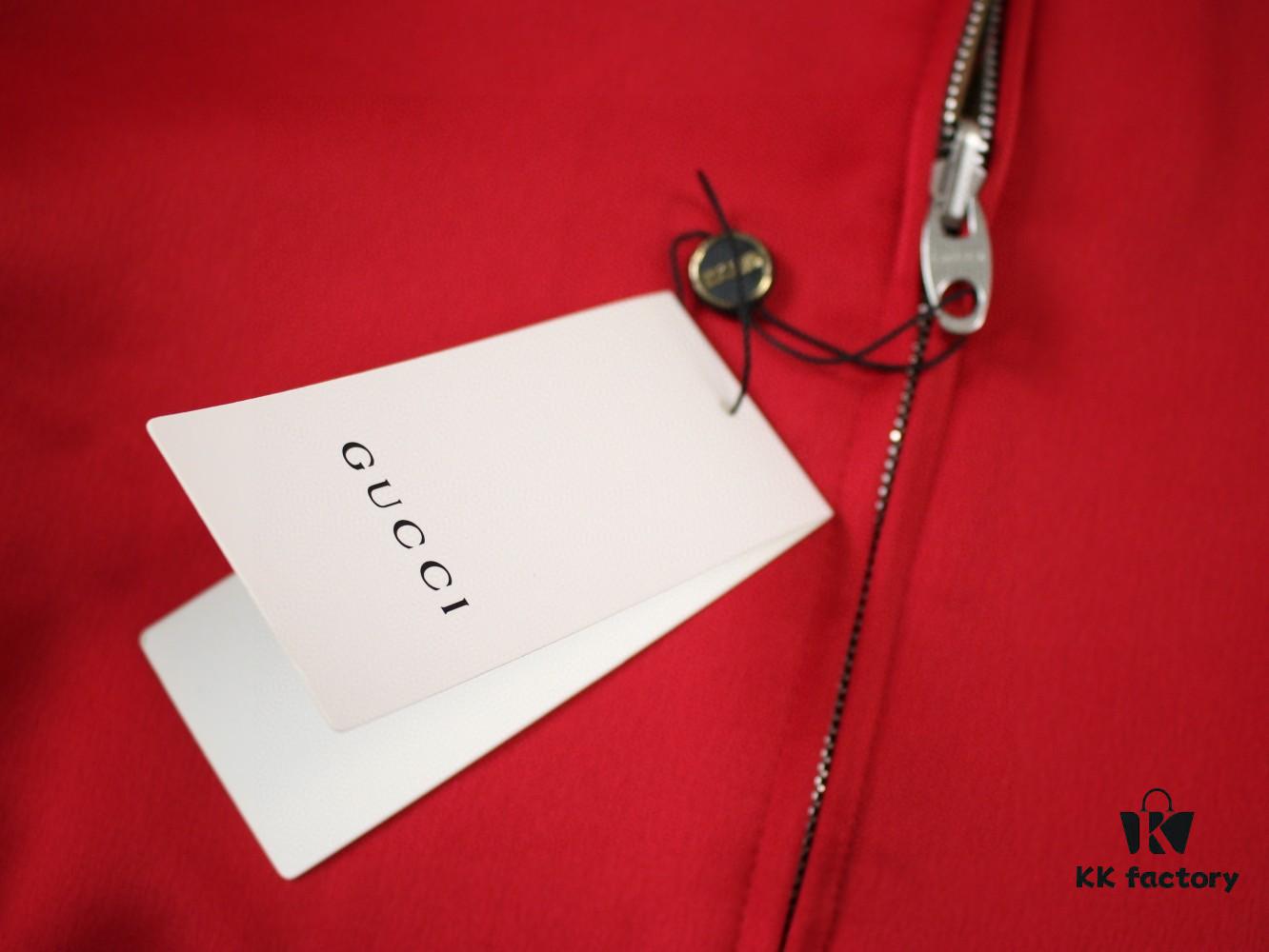 GUCCI Autumn New Unisex Reversible Bomber Jacket