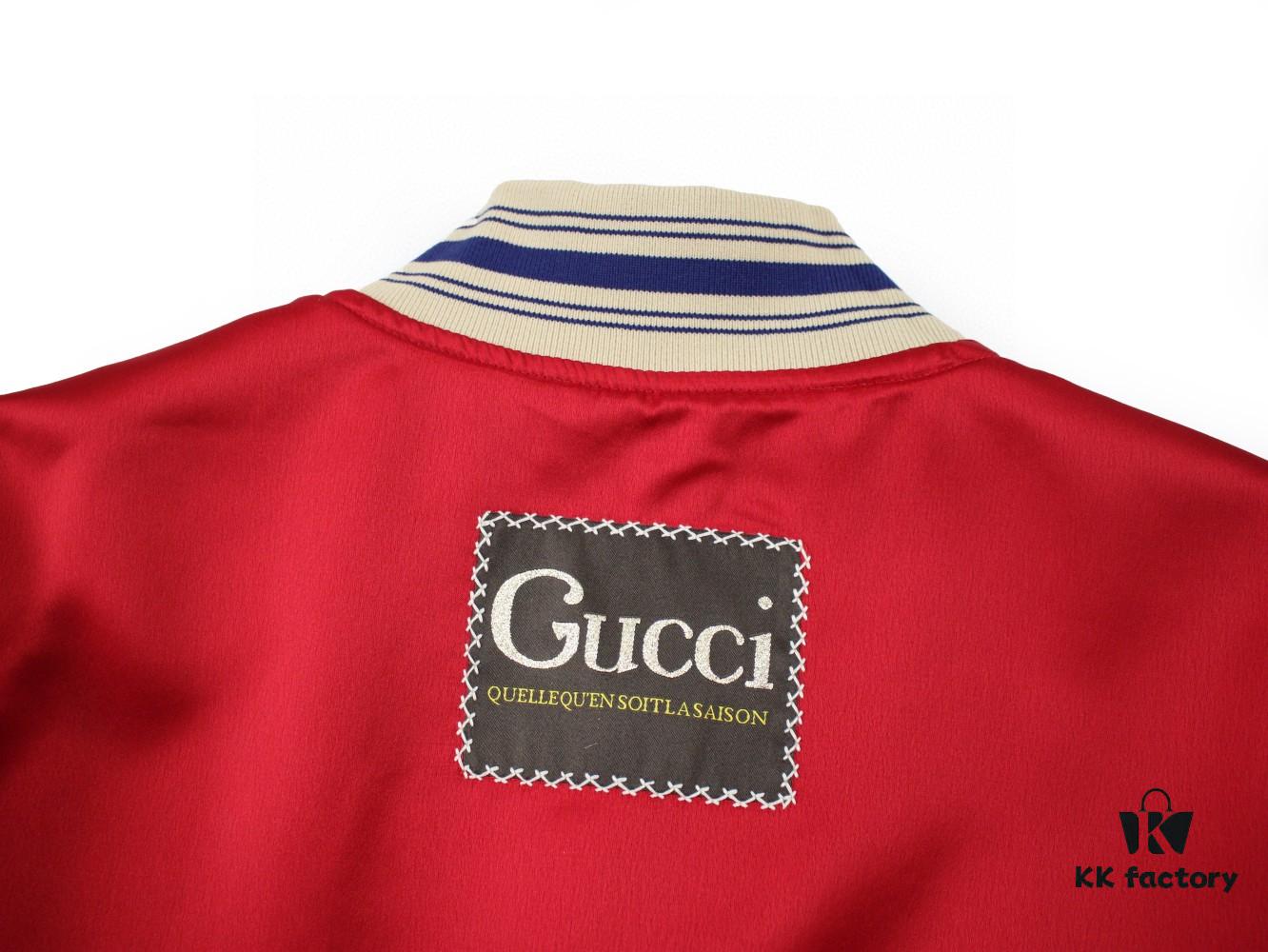 GUCCI Autumn New Unisex Reversible Bomber Jacket