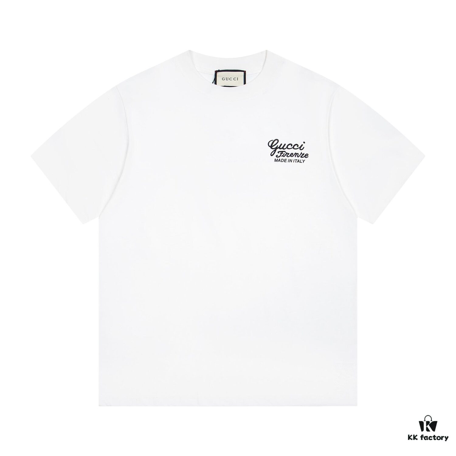 GUCCI 25SS New Arrival Minimalist Logo Print Crew Neck Short Sleeve T-Shirt Unisex