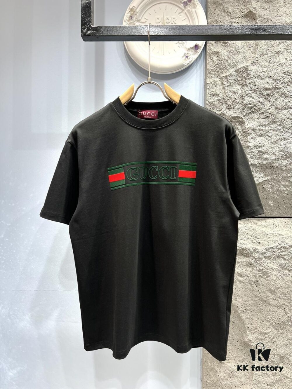Gucci Web Flag Short-Sleeve T-Shirt