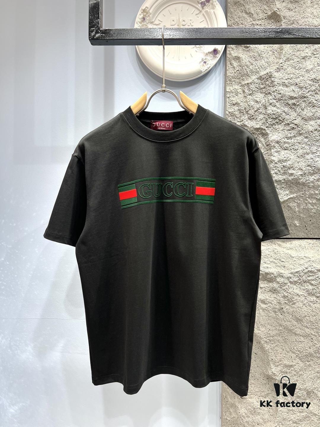 Gucci Web Flag Short-Sleeve T-Shirt