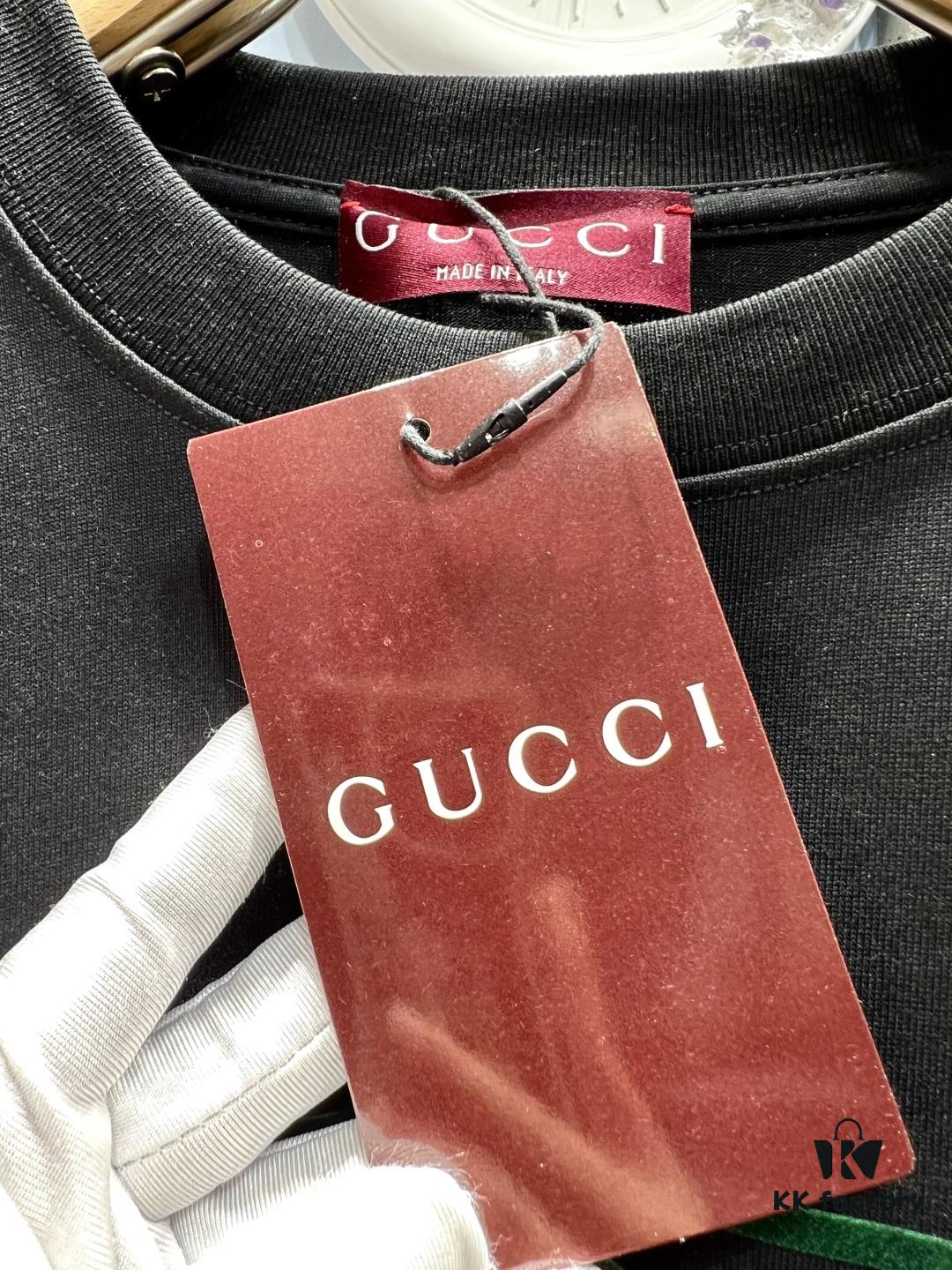 Gucci Web Flag Short-Sleeve T-Shirt