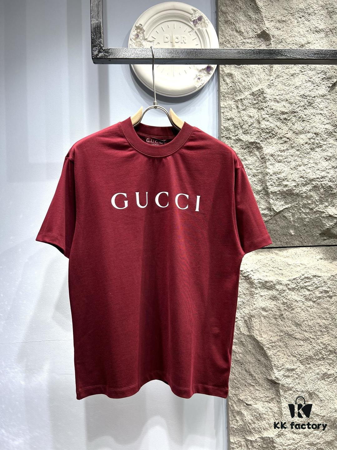 Gucci Printed Logo Short-Sleeve T-Shirt