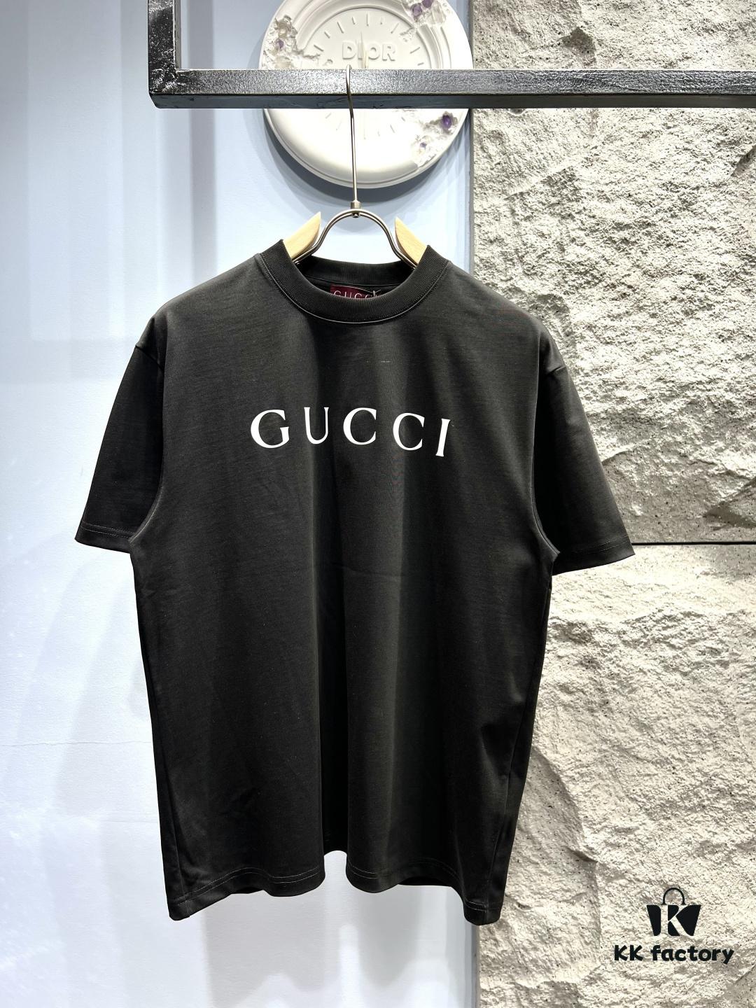 Gucci*Gucci Printed Logo Short Sleeve T-Shirt