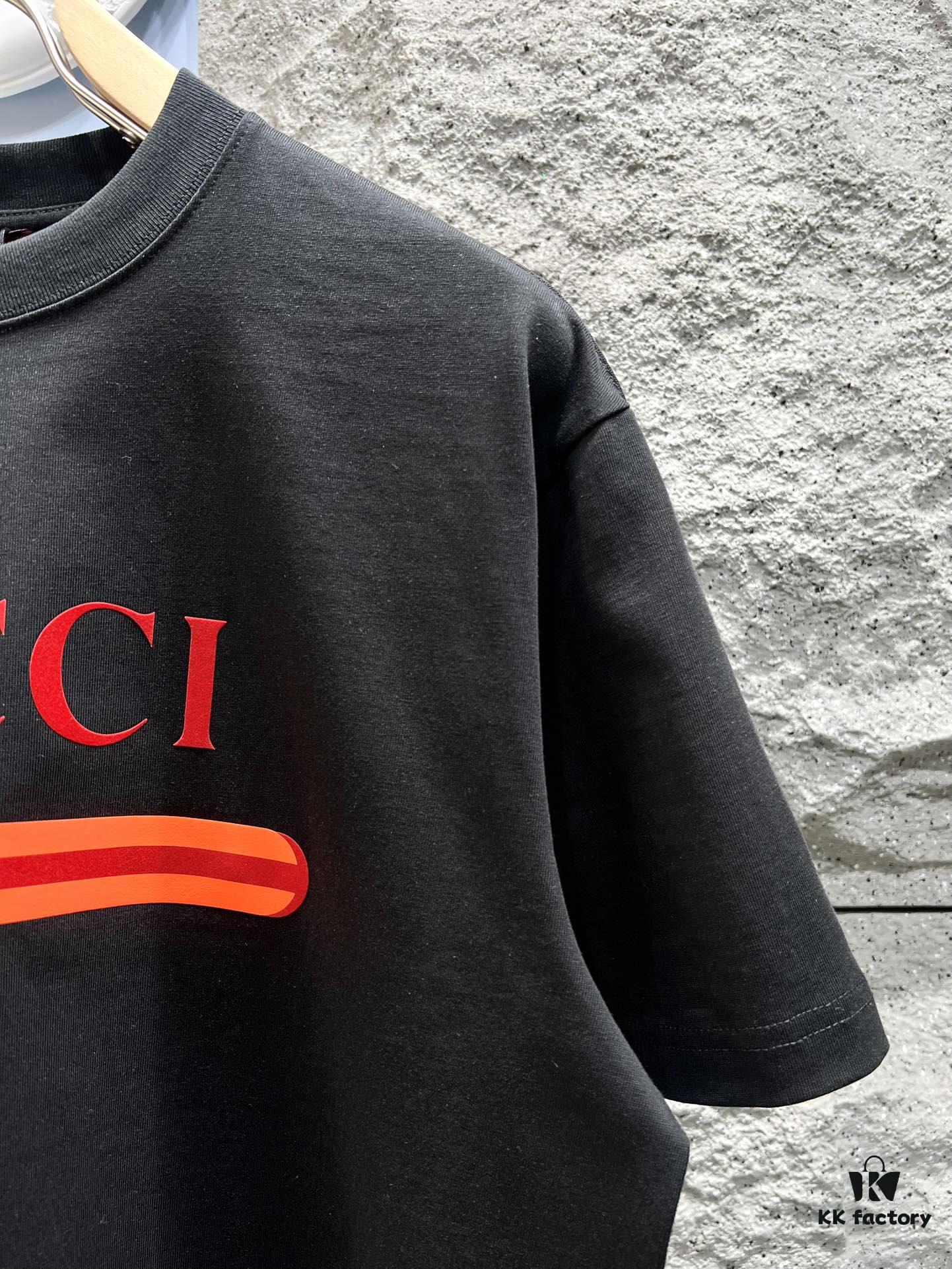 Gucci Web Letter Print Short Sleeve T-Shirt